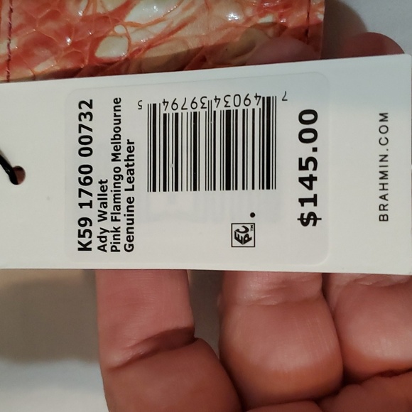 Brahmin Mini Sydney and Ady Wallet Set Pink Flamingo - Picture 11 of 11
